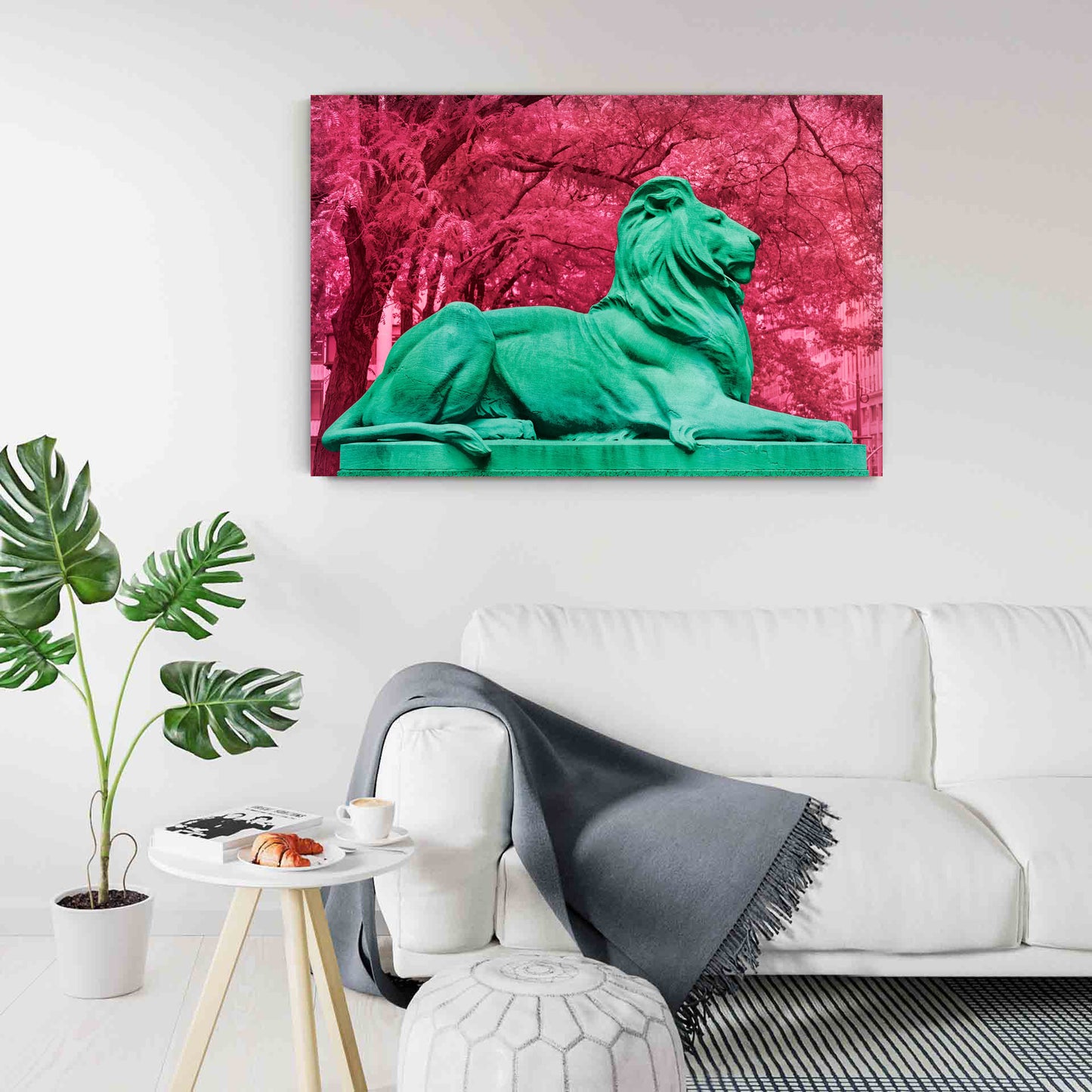 NEW YORK LIBRARY LION, Fortitude in Teal