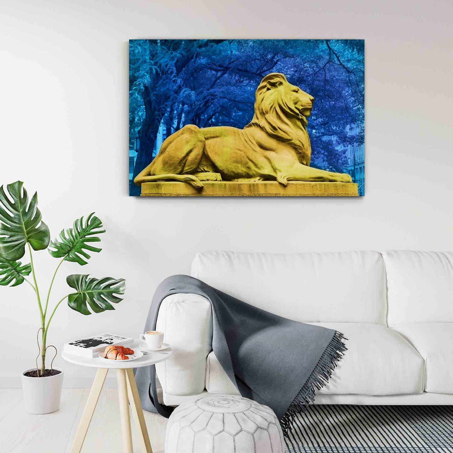 NEW YORK LIBRARY LION, Fortitude in Yellow