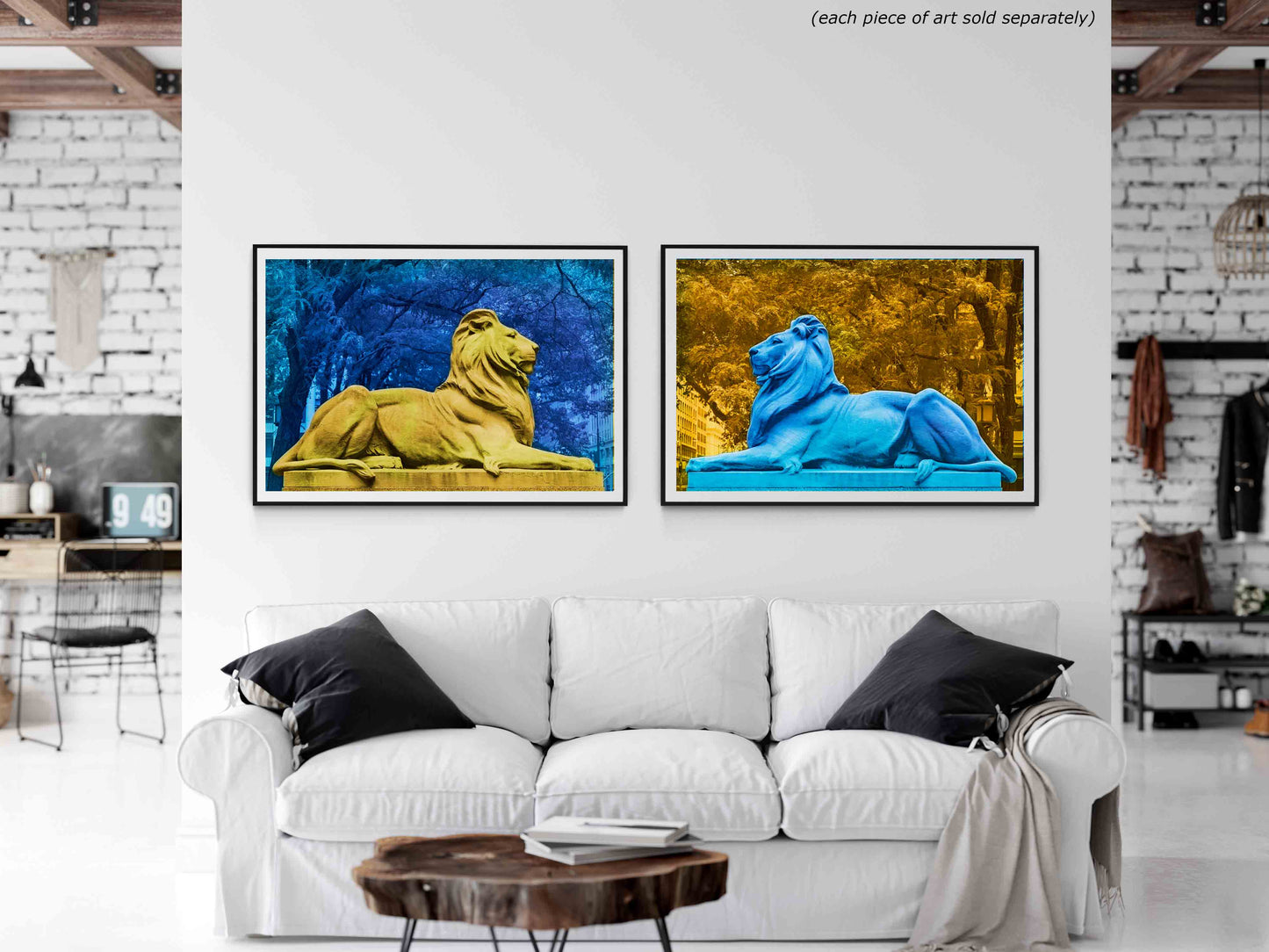 NEW YORK LIBRARY LION, Fortitude in Yellow