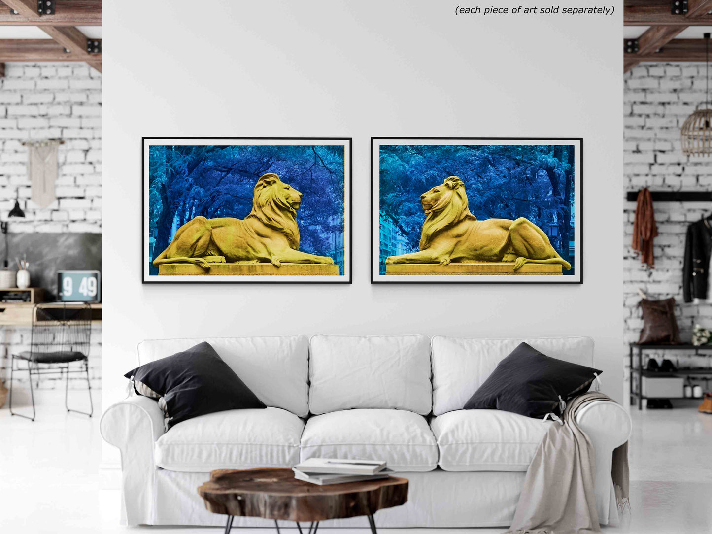 NEW YORK LIBRARY LION, Fortitude in Yellow