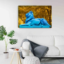 Load image into Gallery viewer, NEW YORK LIBRARY LION, Patience in Blue
