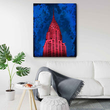 Load image into Gallery viewer, CHRYSLER BUILDING IN RED
