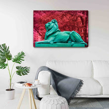 Load image into Gallery viewer, NEW YORK LIBRARY LION, Patience in Teal
