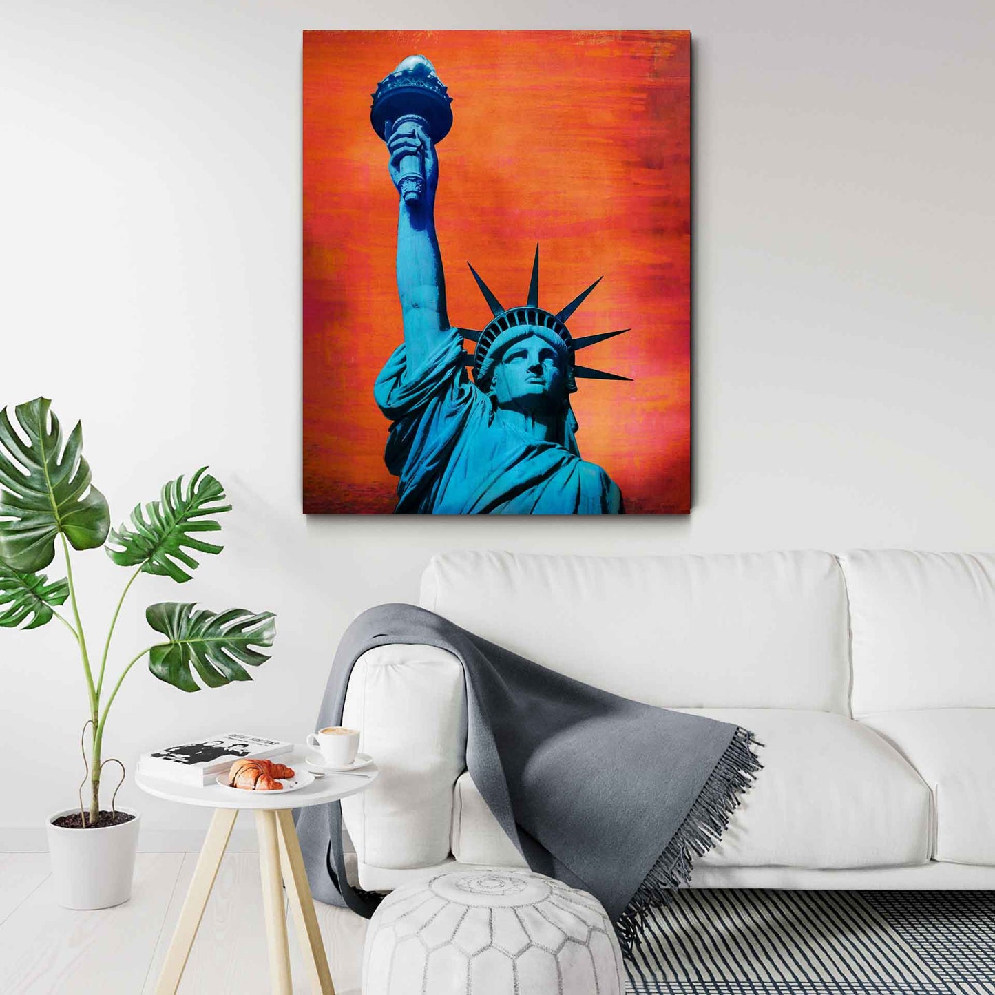 STATUE OF LIBERTY IN BLUE