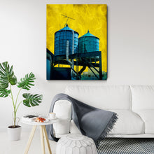 Load image into Gallery viewer, NEW YORK CITY WATER TOWERS IN BLUE
